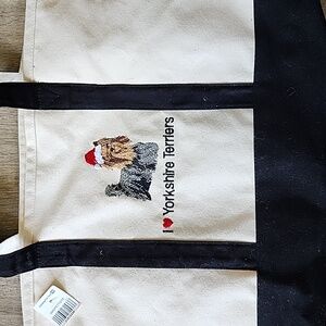 Christmas I love yorkshire terriers tote